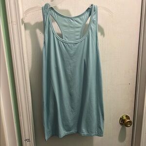 Jockey blue Sleeveless Relaxed Backless Tank Top